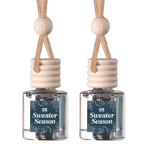 CANDECraftCo 2 Pack Hanging Car Air Freshener Diffuser for Essential Oils
