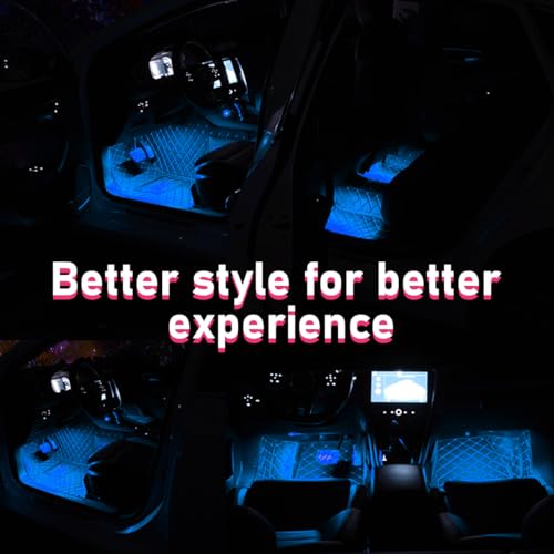 Car LED Strip Light (Ice Blue / 24 LED, USB Port)
