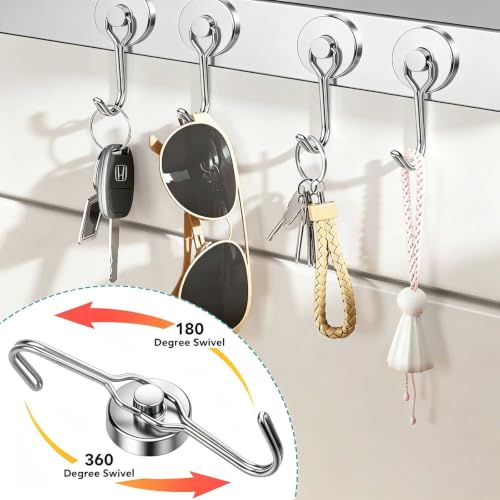 Magnetic Hooks (Silver / 1.26in)