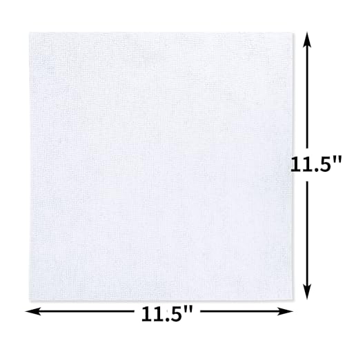 White Microfiber Cleaning Cloth (White / 150 Pack)