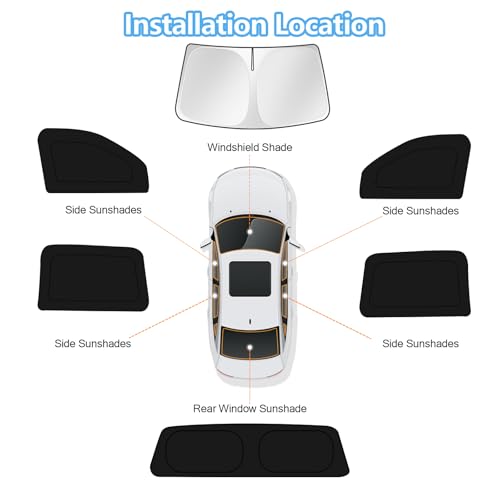 Car Window Shades for Dodge RAM 1500 Laramie 2013 (FOR | RAM 1500 Laramie 2013-2018 (6pcs))