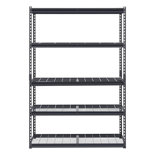 Storage Shelves (Black / 20" D x 48" W x 72" H)