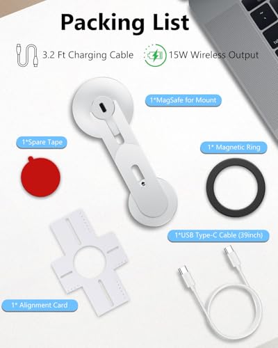 Magnetic Tesla Phone Holder (Silver / Charging)