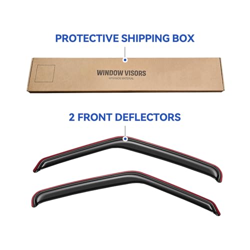 in Channel Window Visors Rain Guards for 2007 (2007-2014 Ford E-150/E-250/E-350/E-450)