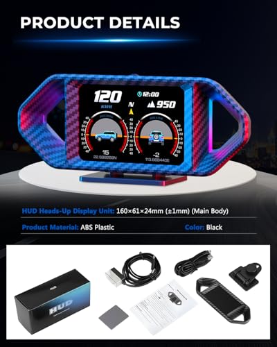 OBD2 HUD Head Up Display (Black / 3.5 Inches)