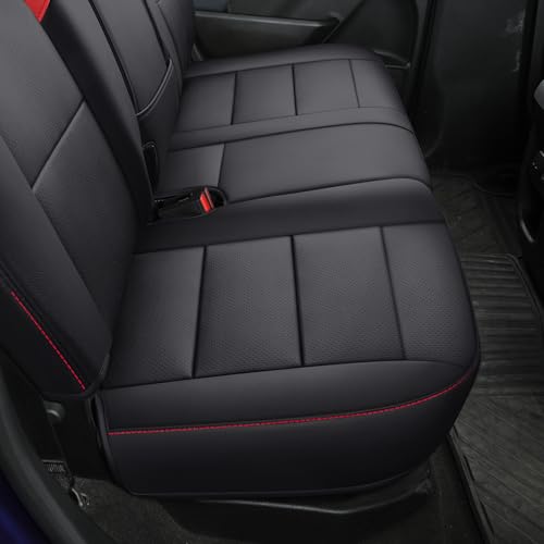 Chevy Colorado Seat Covers ((2023-2025) Full Set / Black&Red)