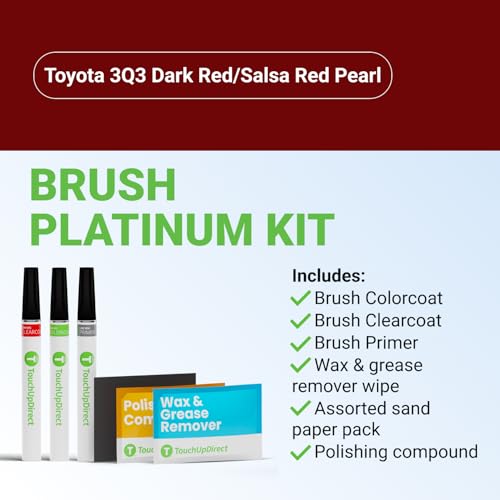 Car Paint Touch Up Brush Kit (Brush - Platinum Kit / Red)