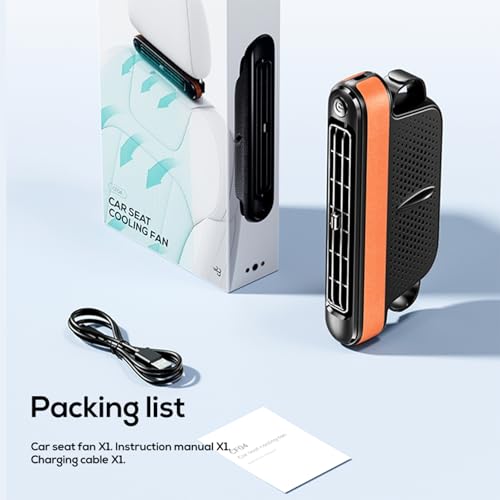 Upgrade Car Seat Cooling Fan (B-Brown)