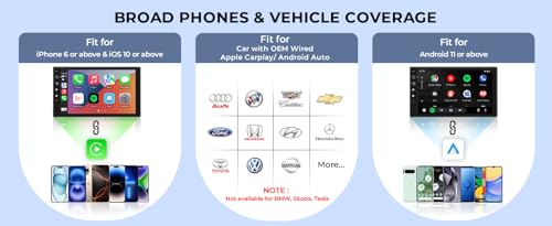 Wireless Carplay Adapter for iPhone & Android Auto 2 (Grey)