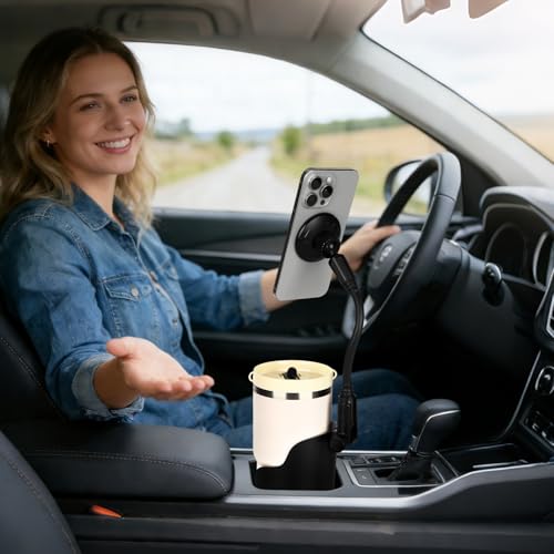 Cup Holder Phone Holder for Car (Blue)