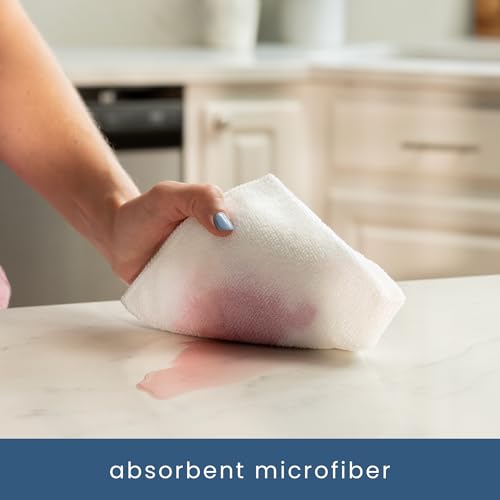 Microfiber Cleaning Cloth (White / 50 Pack)