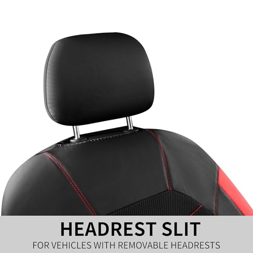 Front Car Seat Cover (N2 Black Red / Front Seat)