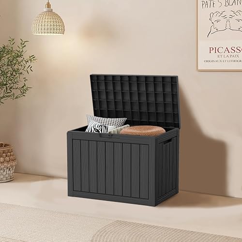 45 Gallon Resin Deck Box (Black / 45 Gallon)