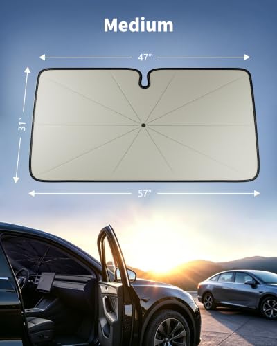 Windshield Sun Shade Umbrella (Medium(57"L x 31"W))