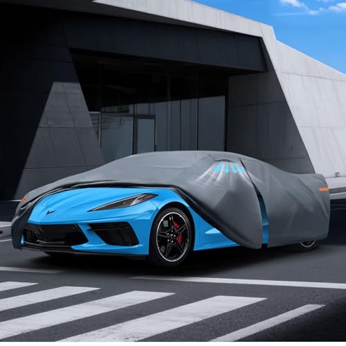 Waterproof Chevrolet Chevy Corvette (Chevy/Chevrolet / Custom Fit Chevrolet Corvette C8+Towel+Bag)