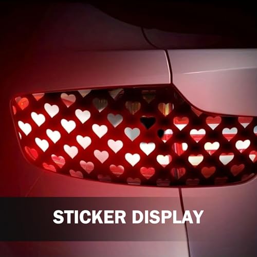 Car Rear Tail Light Lamp Stickers (Pink)