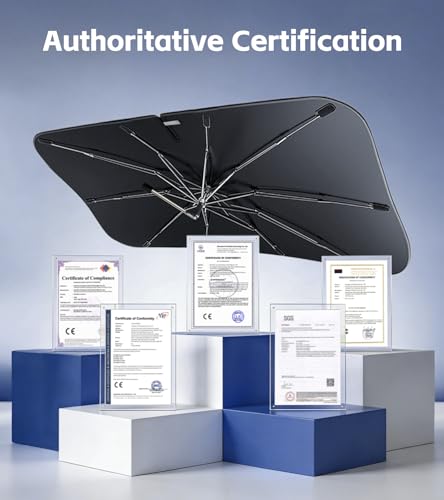 Windshield Sun Shade Umbrella for Tesla Model S 2012 (For Tesla Model S 2012-2026)