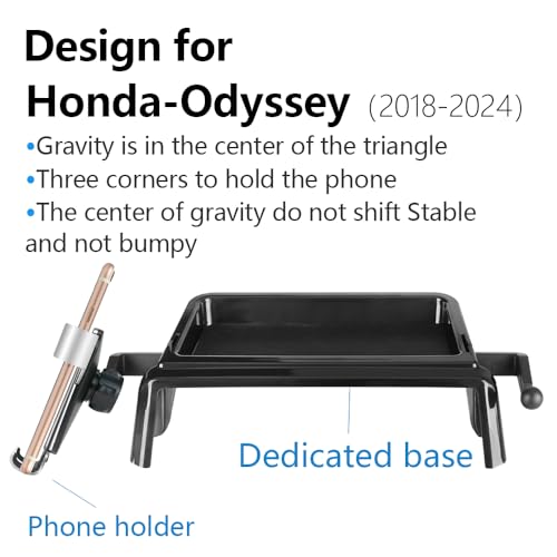 Car Phone Holder Center Console Organizer Tray for Honda Odyssey 2018 2019 2020 2021 2022 2023 2024 [Not for 2025