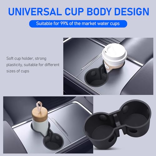 1 PC Insert Car Console Cup Holder (1 PC / Black)