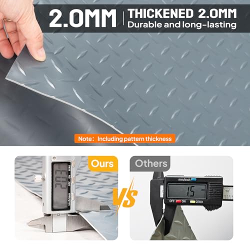 7.5x22 FT Garage Floor Mat (7.5'x22' / Silver)