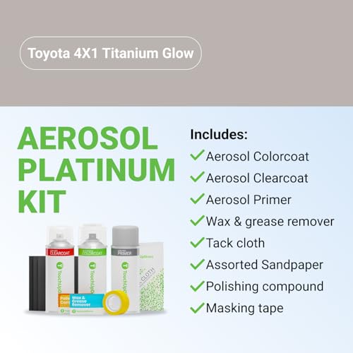 Car Paint Touch Up Spray Kit (Aerosol Spray - Platinum Kit / Titanium Glow)