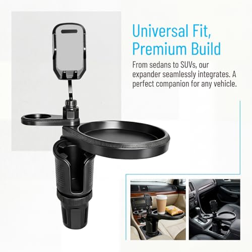 Car Cup Holder Tray (Gray)