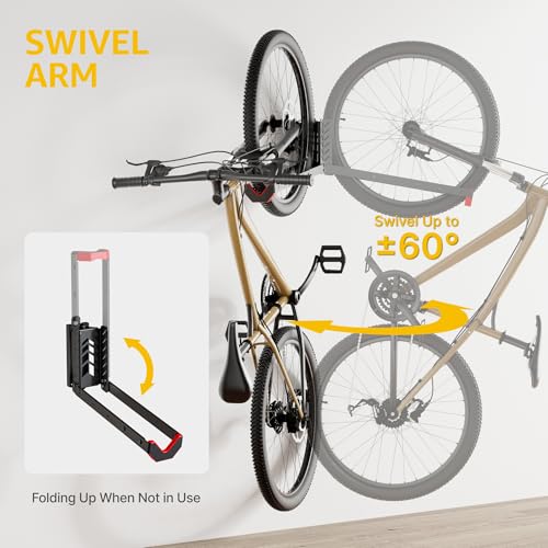 No Lift Swivel Bike Wall Mount (2-Pack)
