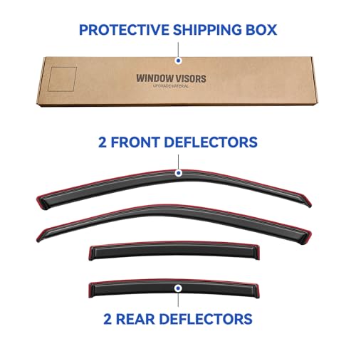 in Channel Window Visors Rain Guards for 2011 (2011-2023 Dodge Charger)