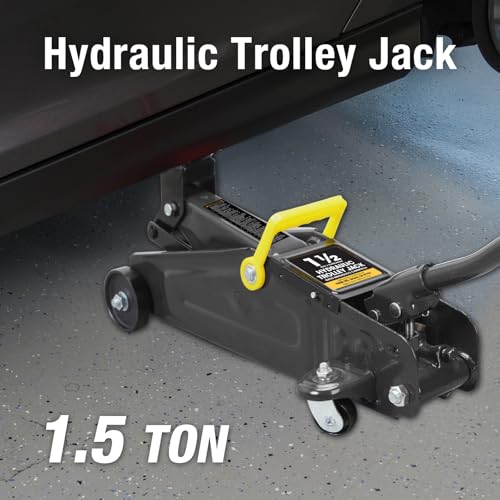 1.5 Ton Hydraulic Trolly Service (Black / Standard With Case / 1.5 Ton)