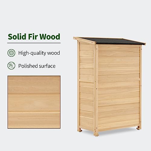 Outdoor Storage Cabinet (Natural / Small)