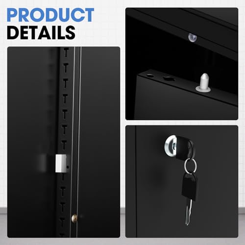 Metal Storage Cabinet (36in BK)