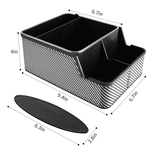 Car Seat Organizer with Compartment (Black)