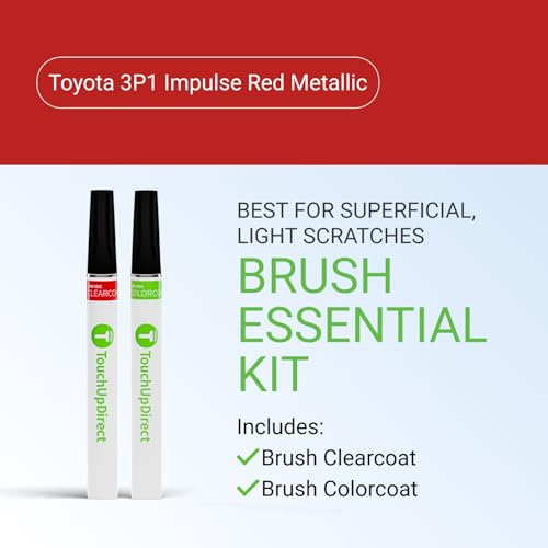 Car Paint Touch Up Brush Kit (Brush - Essential Kit / Impulse Red Metallic)