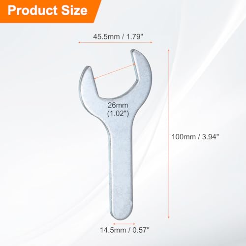 10pcs Small Wrench Open End Wrench 26x100x2.8mm Metric U (26x100x2.8mm)