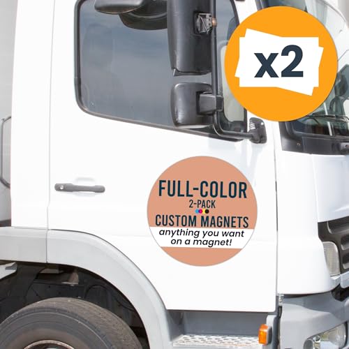 Custom Round Car Magnets 18 Inch 2 Pack (18" Round)