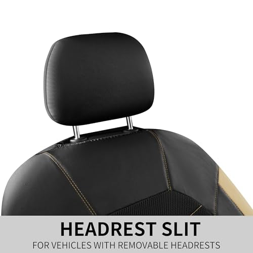 Front Car Seat Cover (N2 Black Beige / Front Seat)
