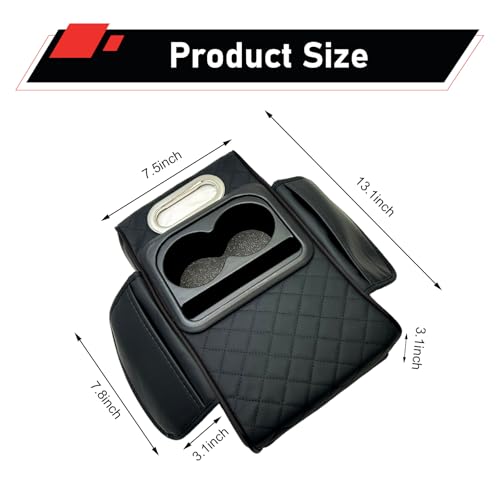 Car Center Console Cover (1 PC / Black)