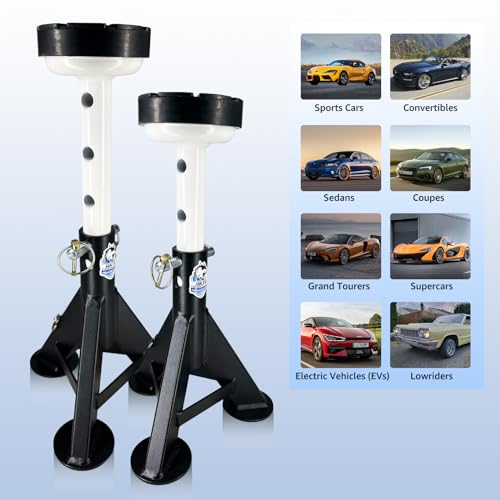 HKTE Low Profile Jack Stands (JACK STANDS 8000LB LOW PROFILE)