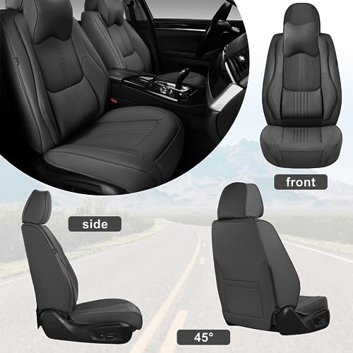 Front Seat Covers (Gray / Front Pair)