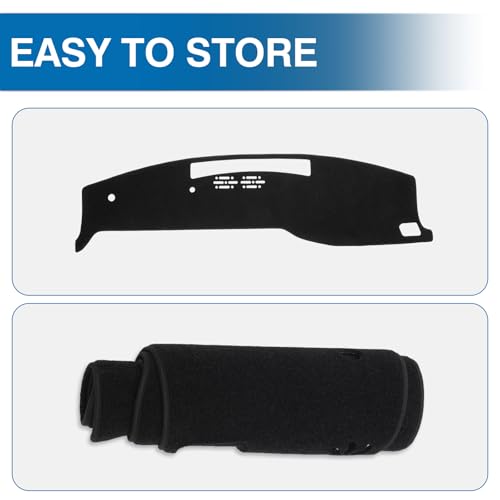 Black Dash Cover Compatible with Nissan Armada 2025 2026 Dashboard Cover Accessories for Armada Non (Armada 25-26(black))