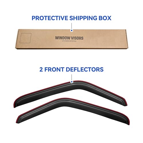 in Channel Window Visors Rain Guards for 1993 (1993-2011 Ford Ranger)