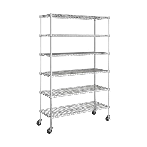UltraDurable 6 (Steel / 6-Tier Shelving, 48" W x 18" D)