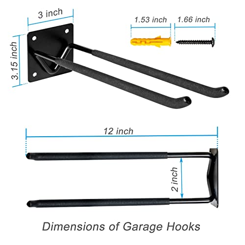 Garage Hook Hangers 2 Pcs