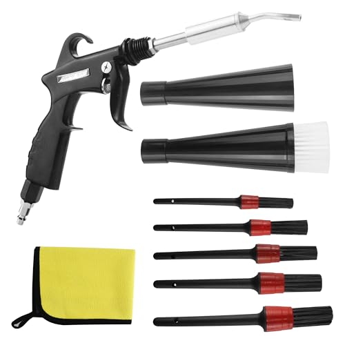 High Pressure Car Interior Cleaning Gun Interior Dryer Hair Dryer Car Detail Gun Fast Drying Blows Away Dust and Dirt Using Air (Bearing Type)