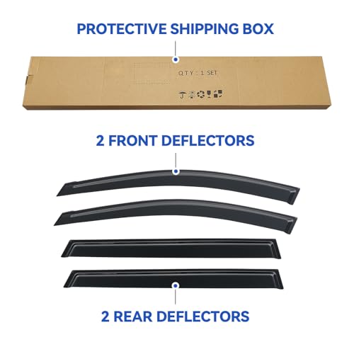 Window Visors Rain Guards for 2013 (2013-2021 Nissan Pathfinder)