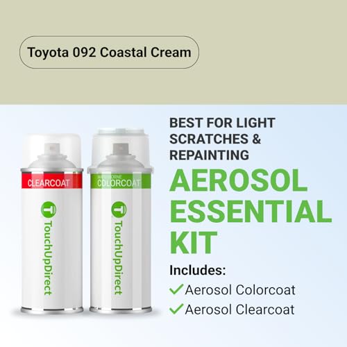 Car Paint Touch Up Spray Kit (Aerosol Spray - Essential Kit / Coastal Cream)