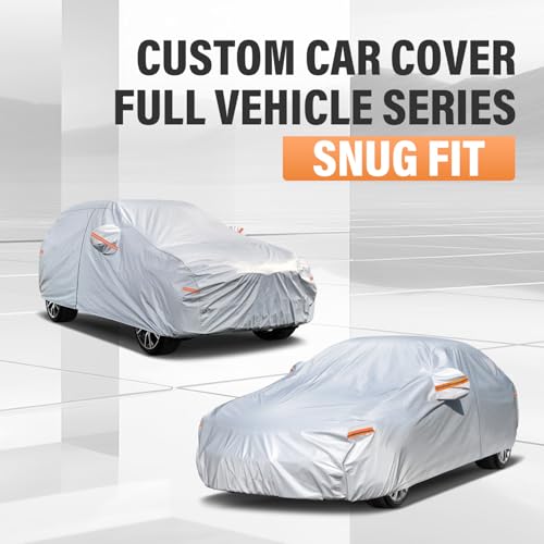 SUV Car Cover See Vehicle Size Chart for Accurate Fit (Aluminum-Silver / 3 S3 Fit SUV-Length (184" To 190"))