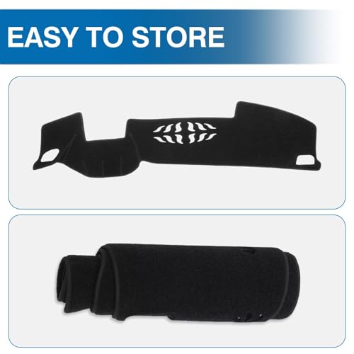Black Dash Cover for Volkswagen (15.84''×59.45''(Volkswagen Atlas 2024-present))