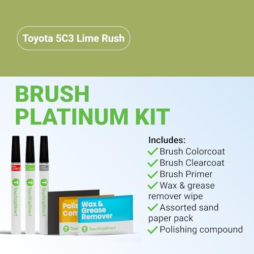 Car Paint Touch Up Brush Kit (Brush - Platinum Kit / Lime Rush)