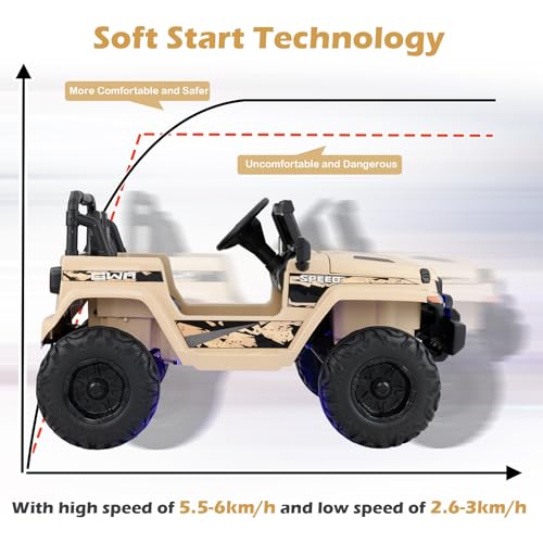 Ride on Truck Car (Khaki)